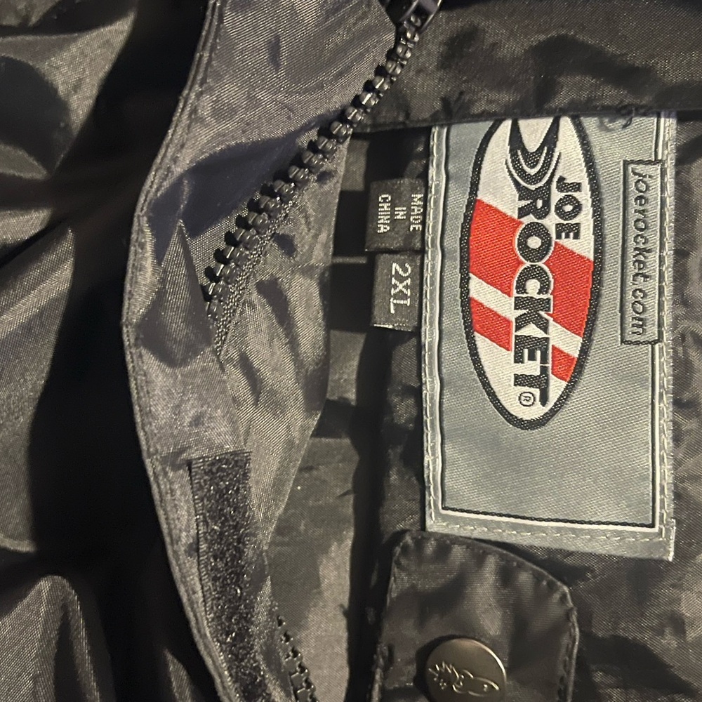Joe Rocket Charcoal Motorcycle Windbreaker Jacket - Picture 5 of 5